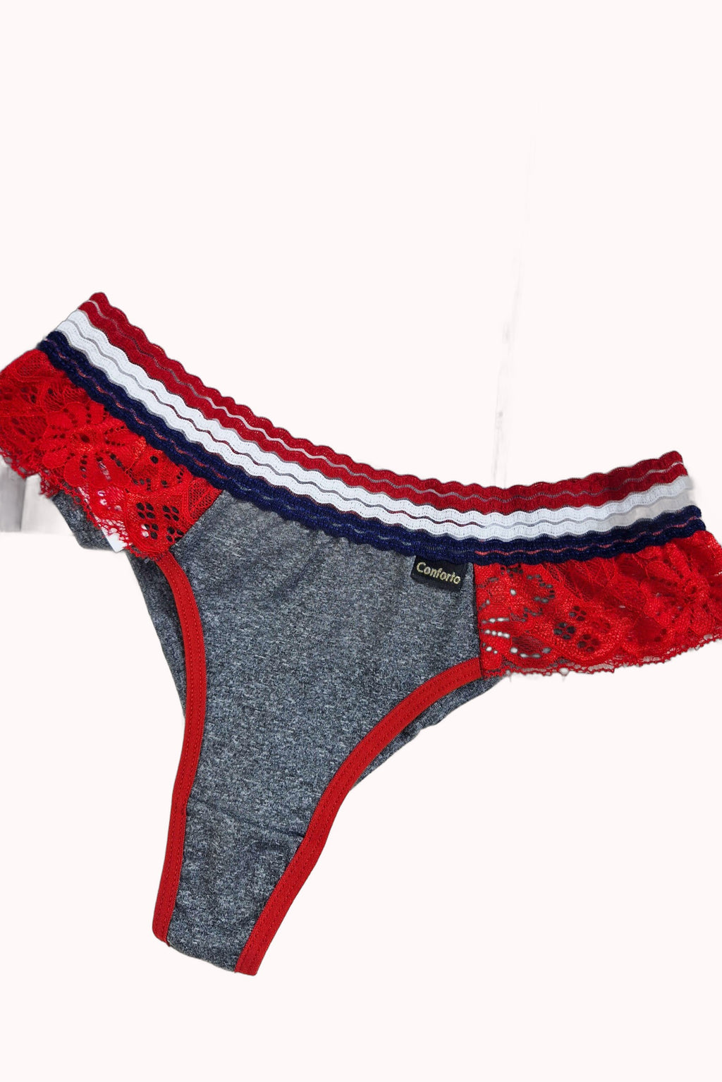 Fio Duplo Mesclado com Elástico Tricolor na Cintura – Doce Malícia