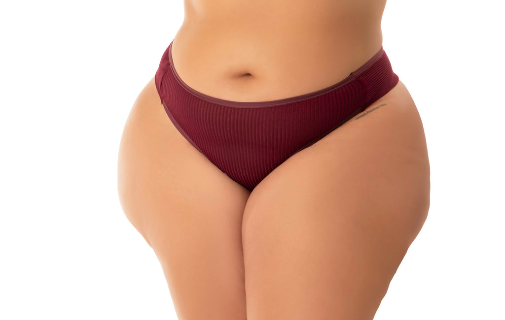 Fio Duplo Canelado Plus Size em Branco – Doce Malícia