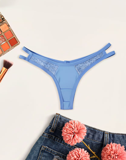 Fio Sexy em Microfibra com Strappy em azul-Marinho – Doce Malícia