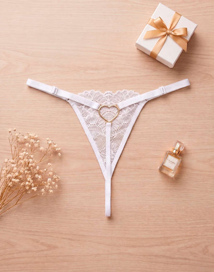 Fio Sexy com Detalhe de Coração em Branco – Doce Malícia
