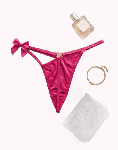 Fio Sexy com Lateral Vazada e Laço – Doce Malícia