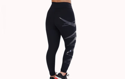 Calça legging preta com brilho – Doce Malícia