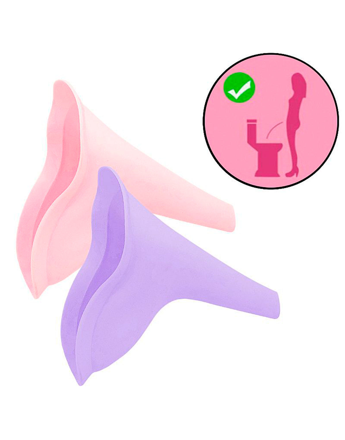 Funil Urinário de Silicone em rosa – Doce Malícia