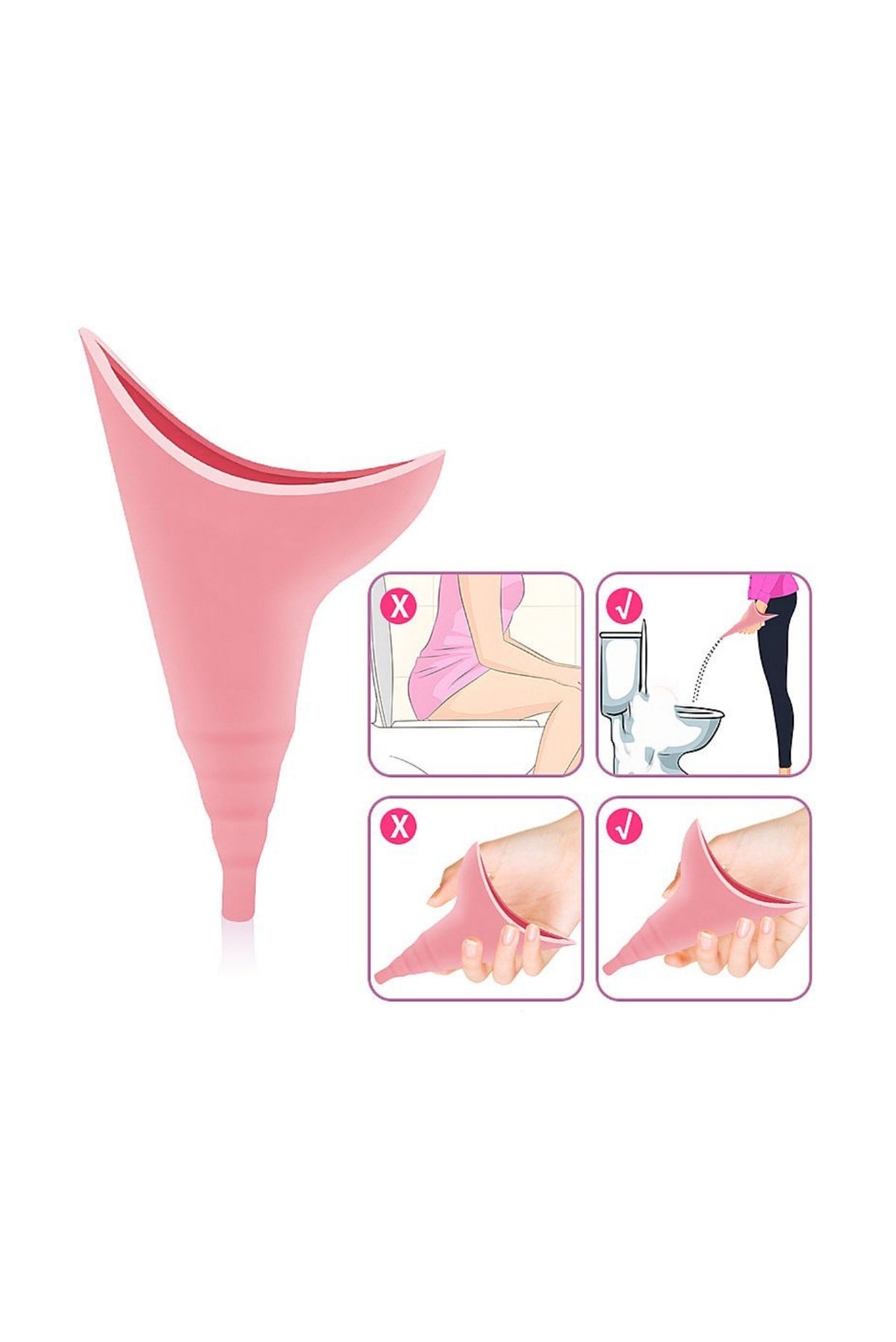 Funil Urinário Feminino – Para em rosa – Doce Malícia