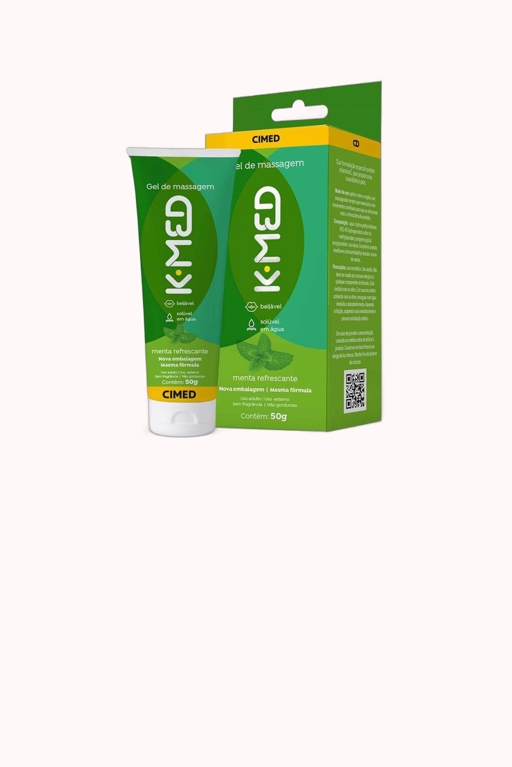 Gel de Massagem K-Med Beijável Menta Refrescante – 50g – Doce Malícia