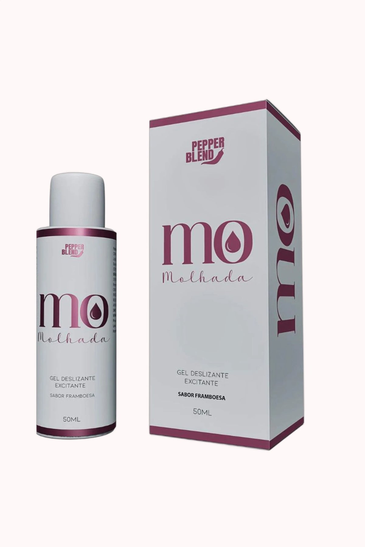 Gel Excitante Deslizante Framboesa Linha MO 50M – Doce Malícia
