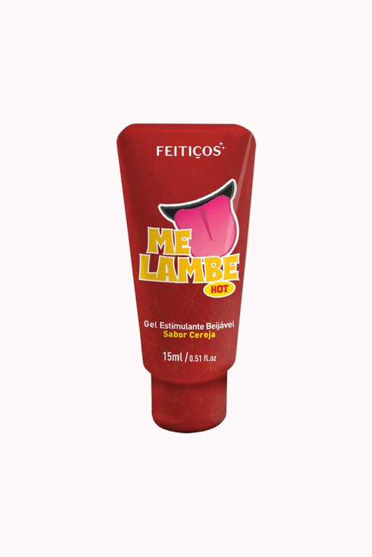 Gel Excitante Beijável Sabor Cereja – Me Lambe Hot 15g – Doce Malícia