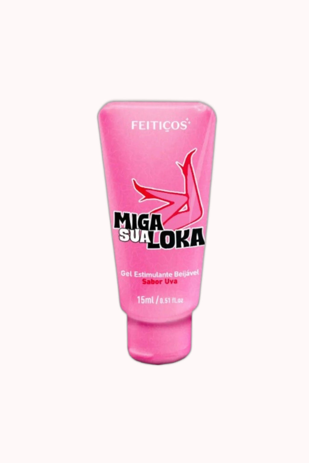 Gel Excitante Beijável Sabor Uva – Miga Sua Loka 15G – Doce Malícia