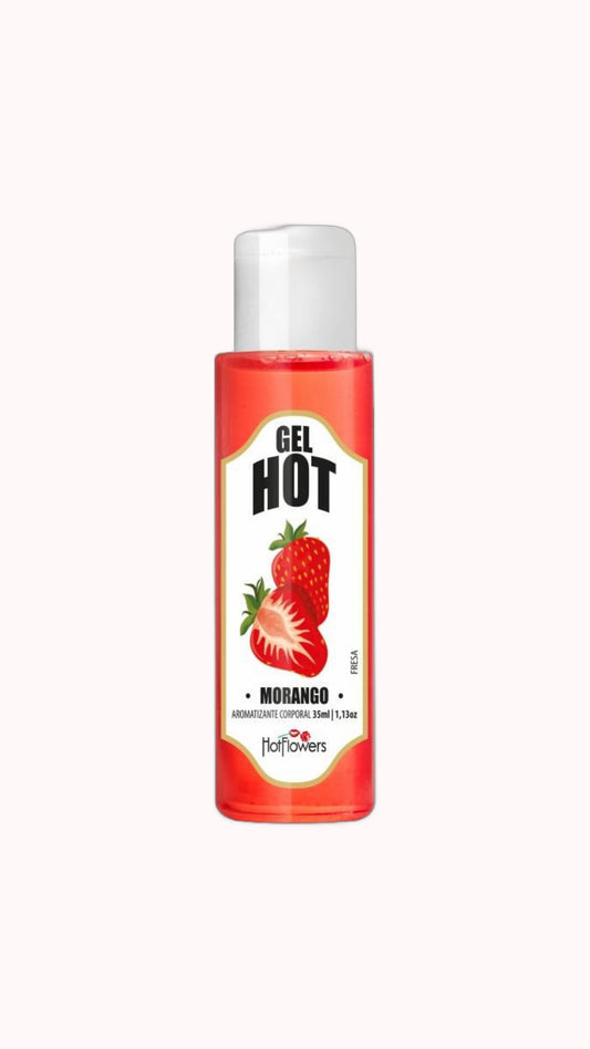 Gel Hot Aromatizante de Morango – 35ml – Doce Malícia