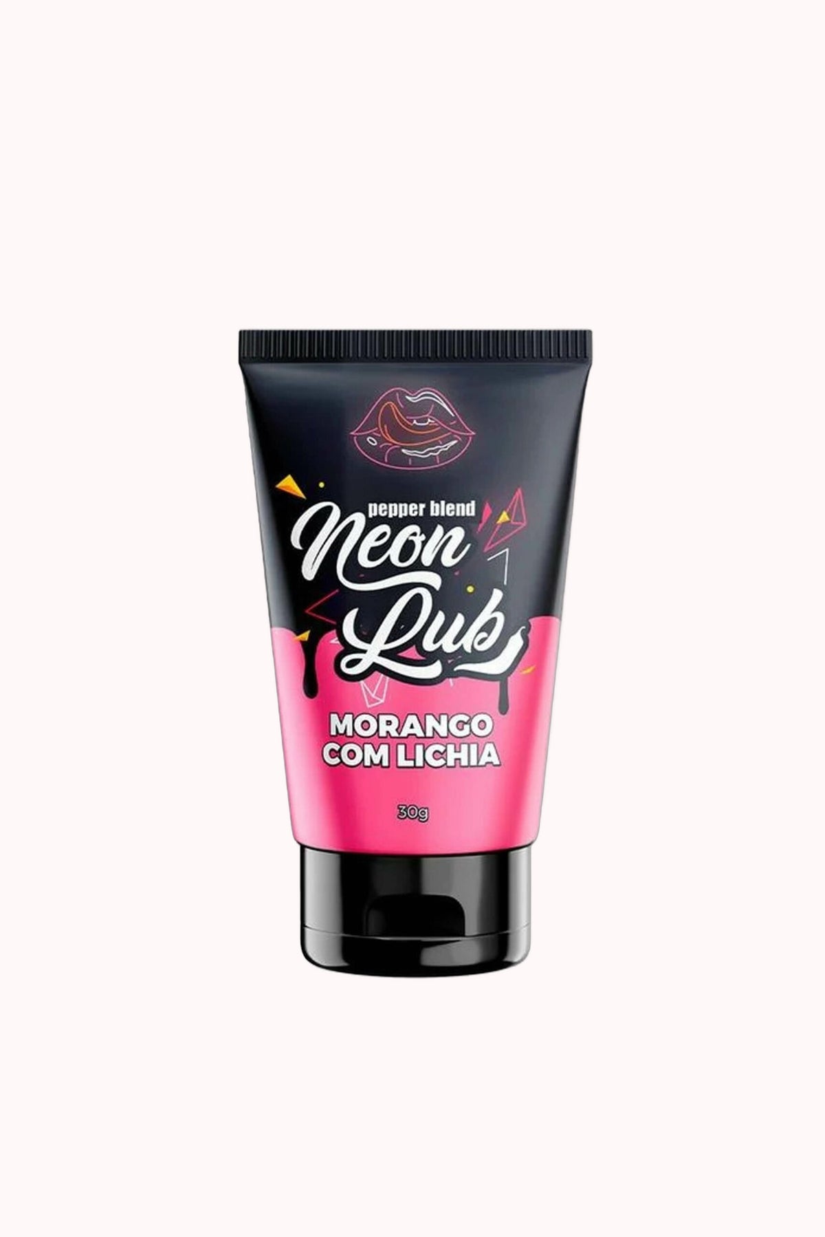 Gel Lubrificante Íntimo Comestível Neon 30ML – Morango com Lichia – Doce Malícia