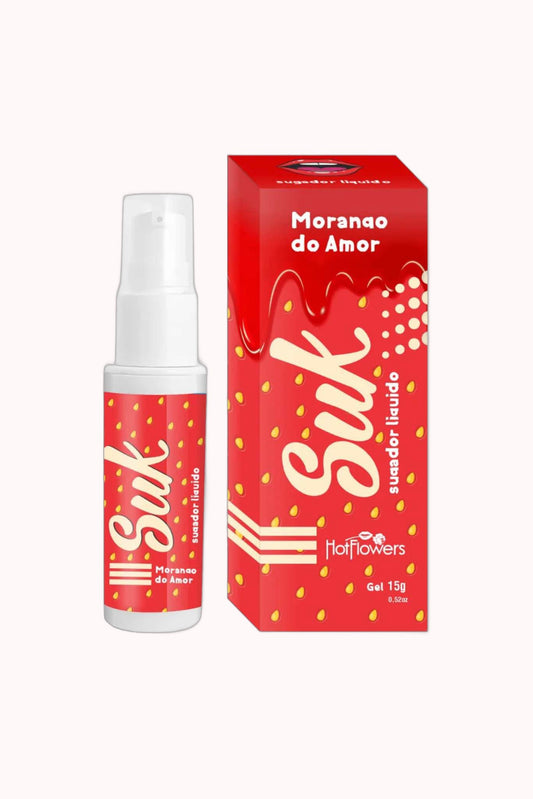 Gel Suk Sugador Liquido – Morango do Amor 15g – Doce Malícia
