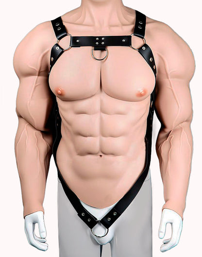 Harness Masculino Peitoral e Cintura Com Anel Peniano – Doce Malícia