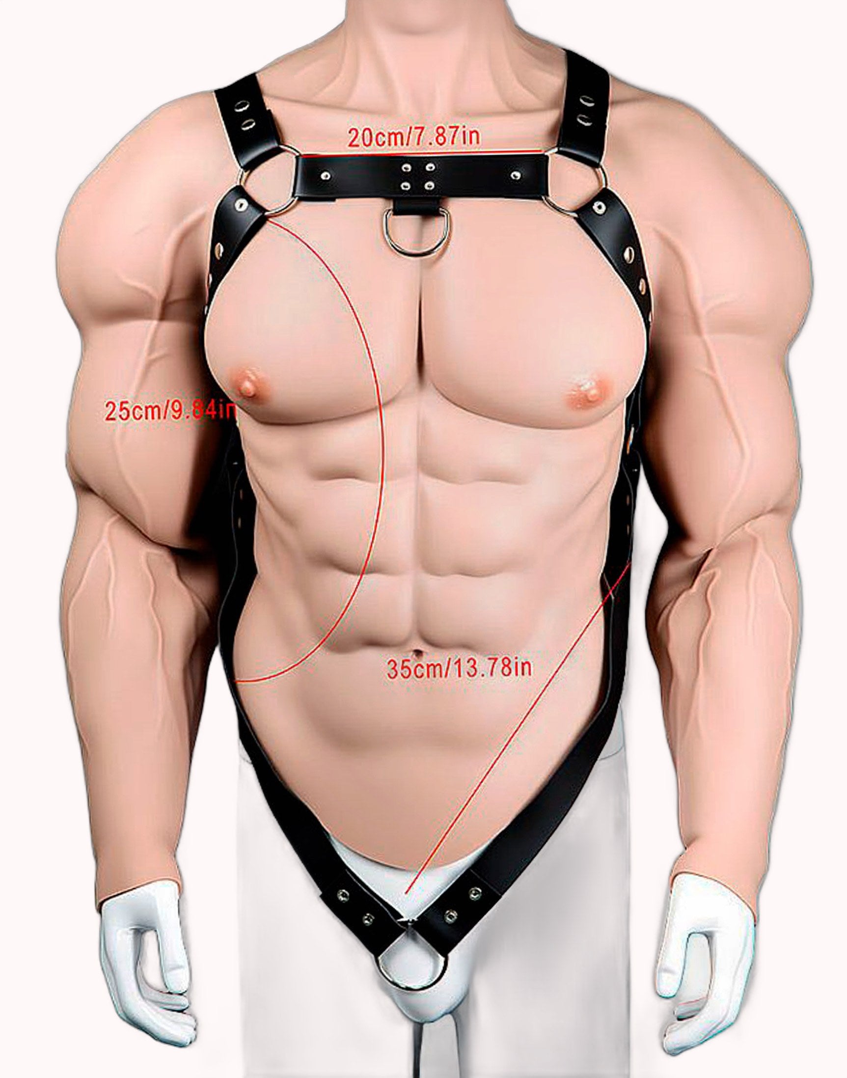 Harness Masculino Peitoral e Cintura Com Anel Peniano – Doce Malícia