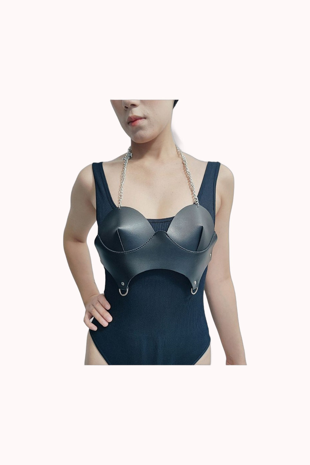 Harness – Top em Couro e Correntes – Doce Malícia