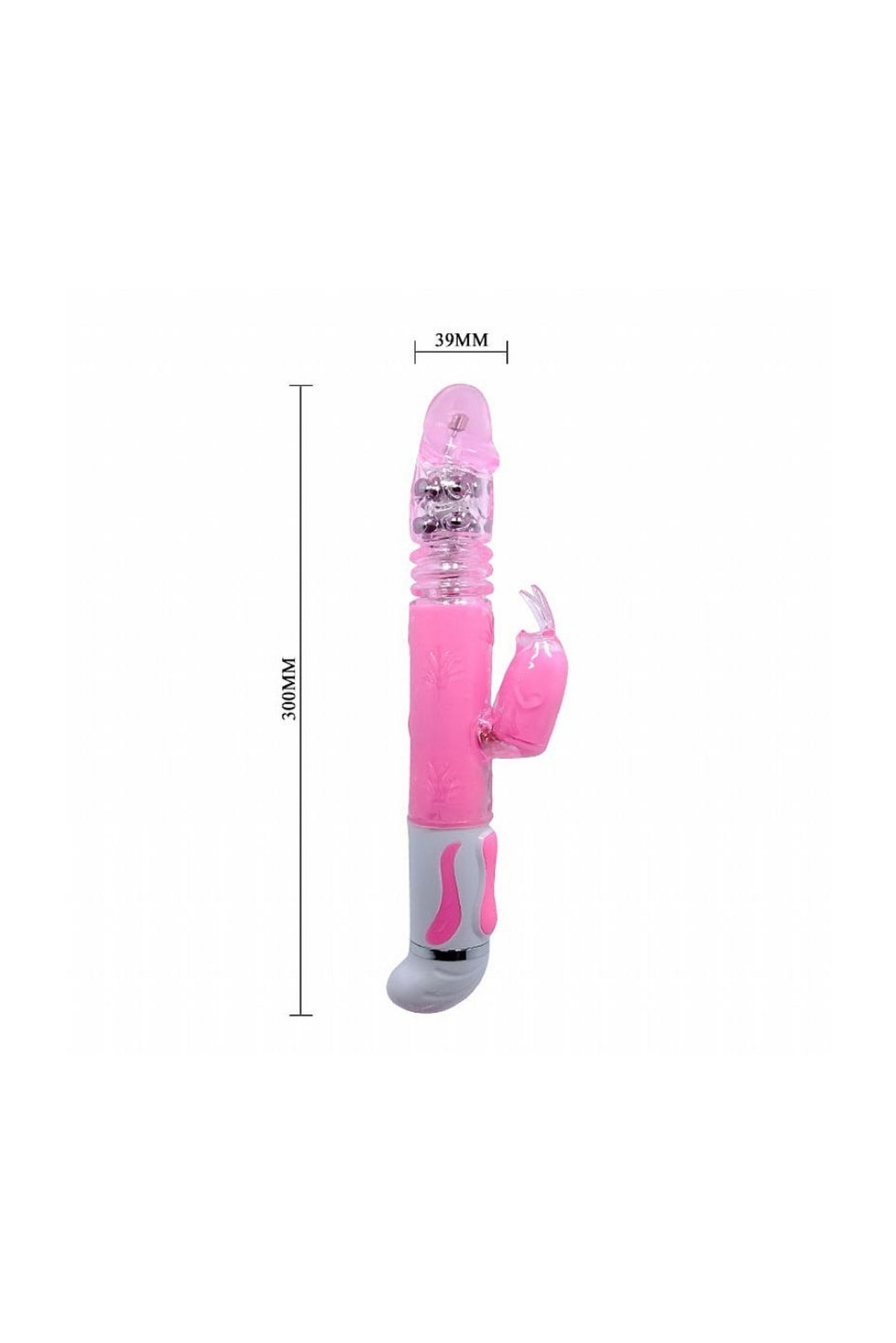Jack Rabbit Fascination Rotativo Vai-e-Vem em rosa – Doce Malícia