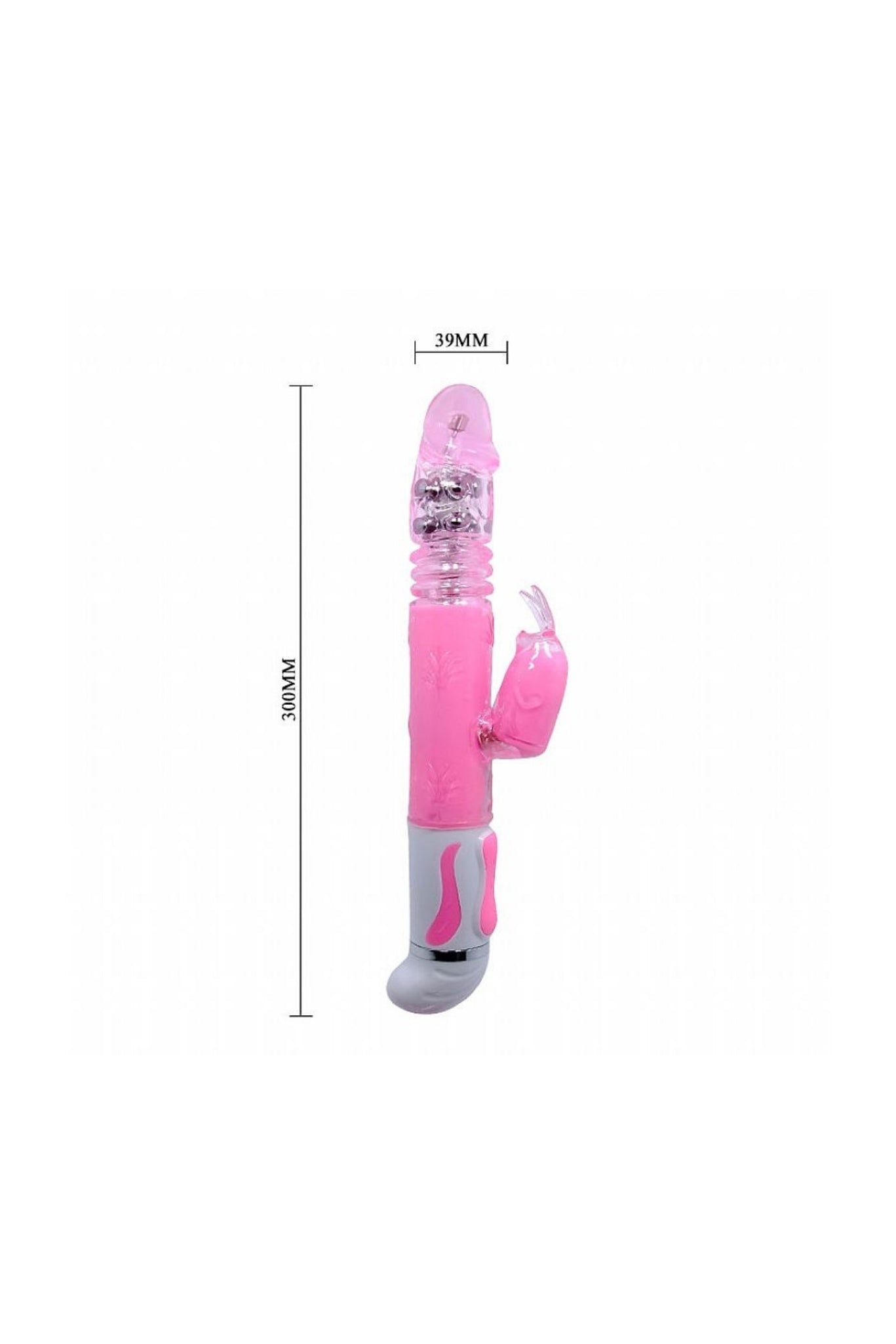 Jack Rabbit Fascination Rotativo Vai-e-Vem em rosa – Doce Malícia