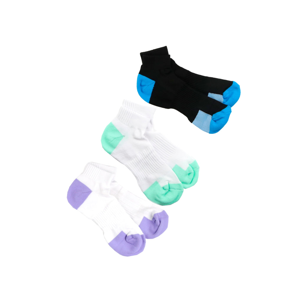 Kit 3 Meias Bicolor Feminina em cores sortidas – Doce Malícia