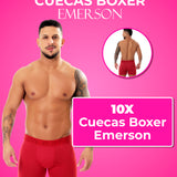Kit 10 Cuecas Boxer Emerson – Doce Malícia