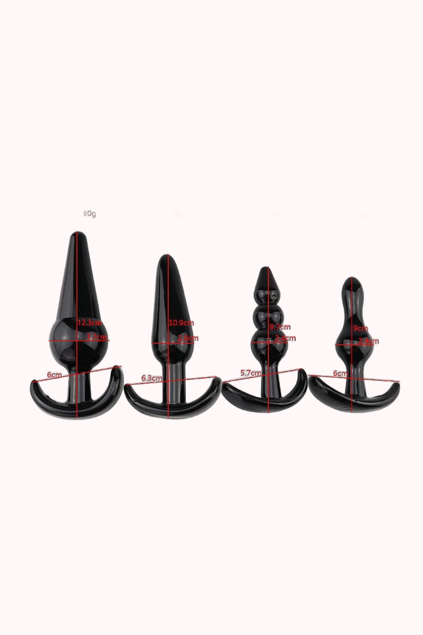 Kit com 4 Plug Anal – Doce Malícia