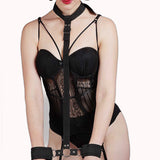 Kit Erótico Fetiche Bondage – Algemas para Pulsos e Pescoço – Doce Malícia