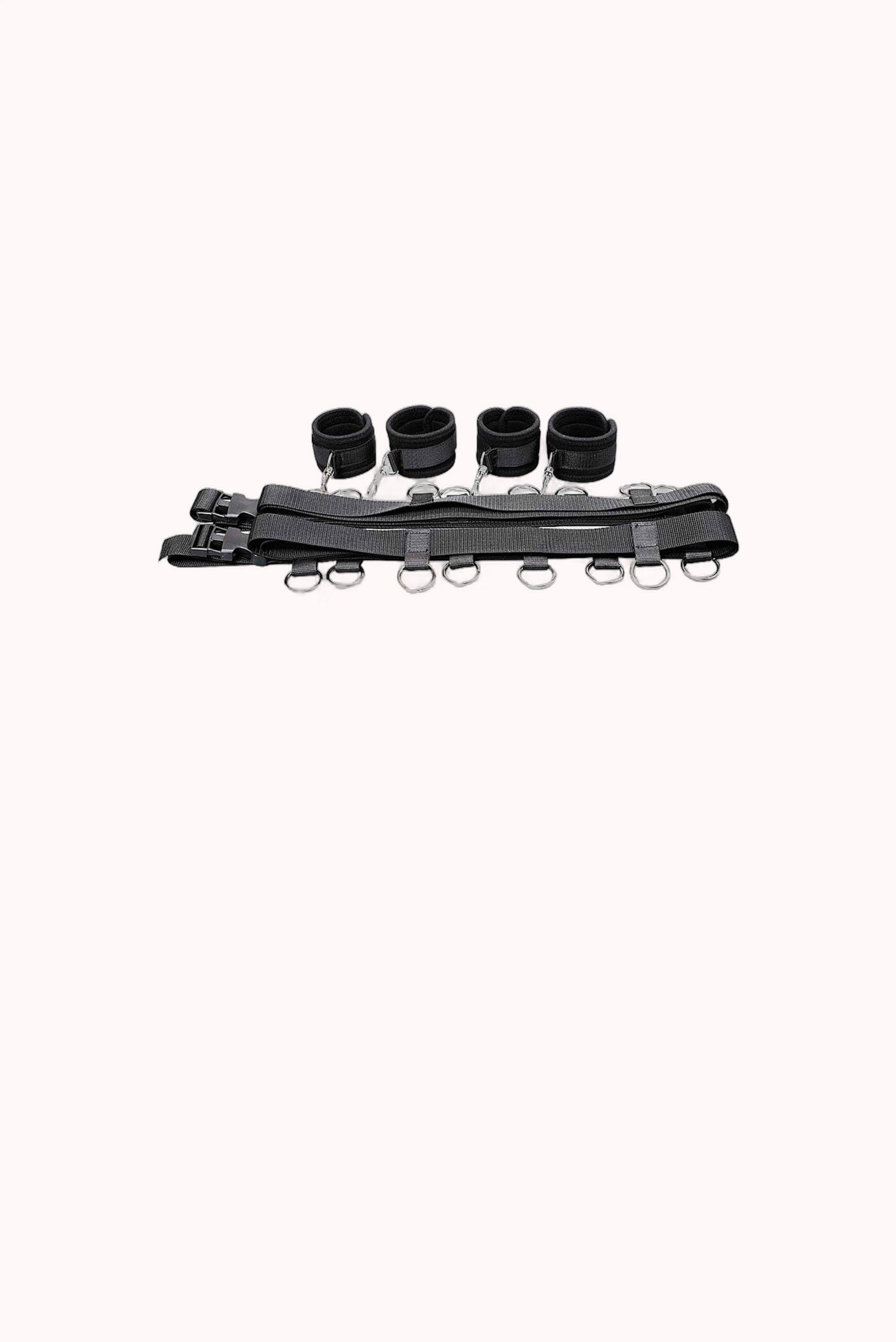 Kit Erótico Fetiche Bondage – Algemas com Separador de Membros – Doce Malícia