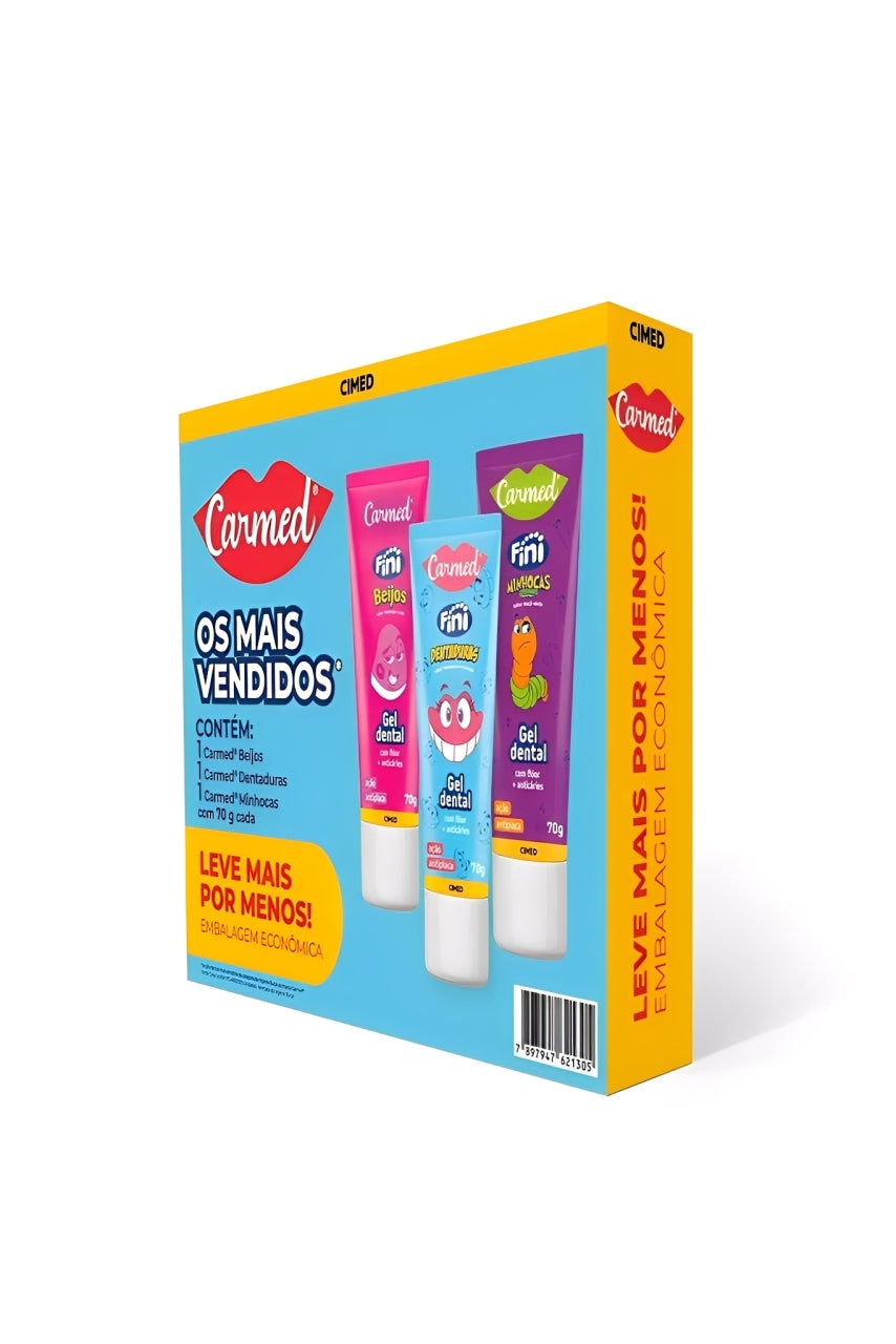 Kit Carmed Oral Care Gel em Quantidade – Doce Malícia
