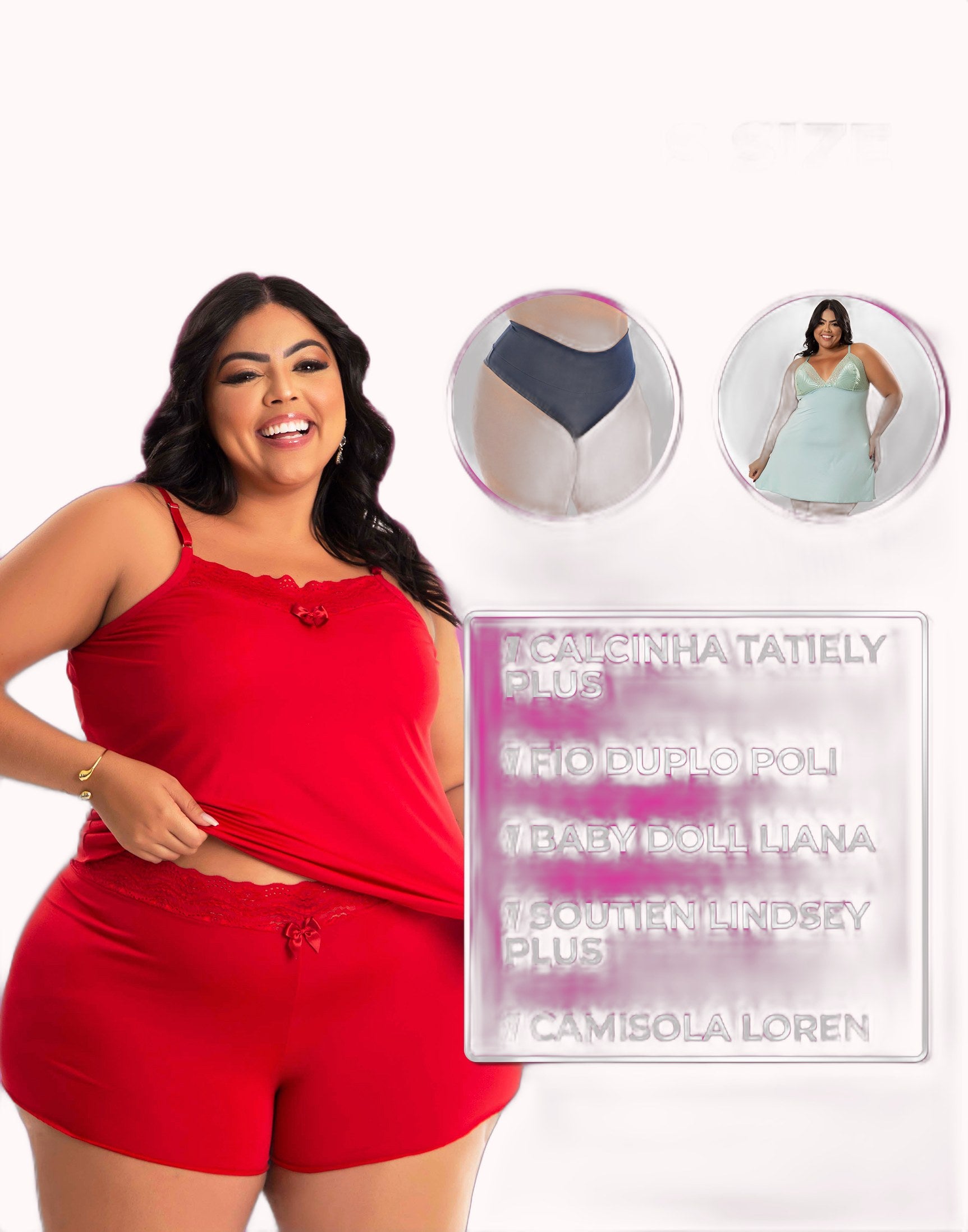 Kit Conforto Plus Size – 5 Produtos – Doce Malícia