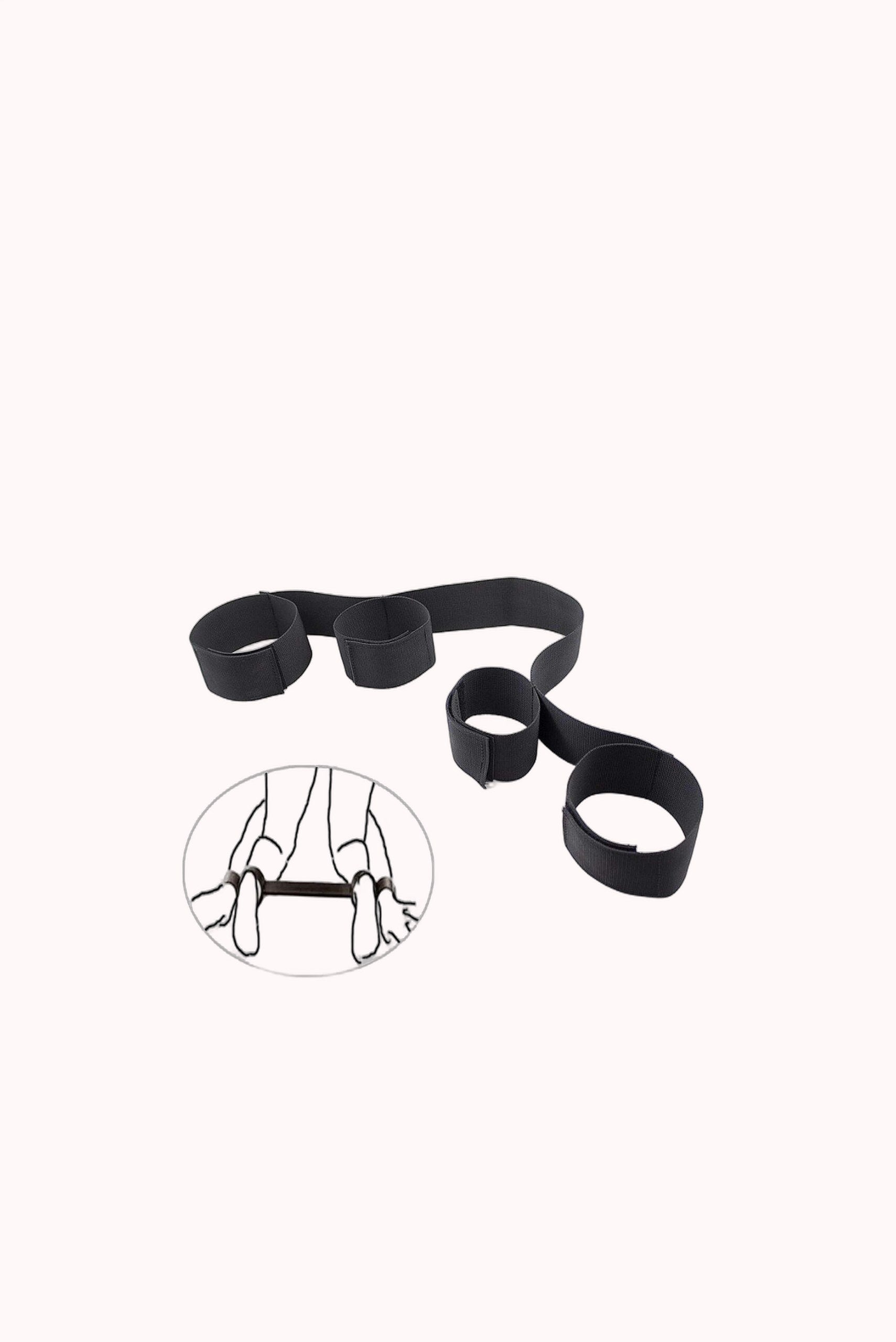 Kit Erótico Bondage – Algemas com Separador de Pernas – Doce Malícia