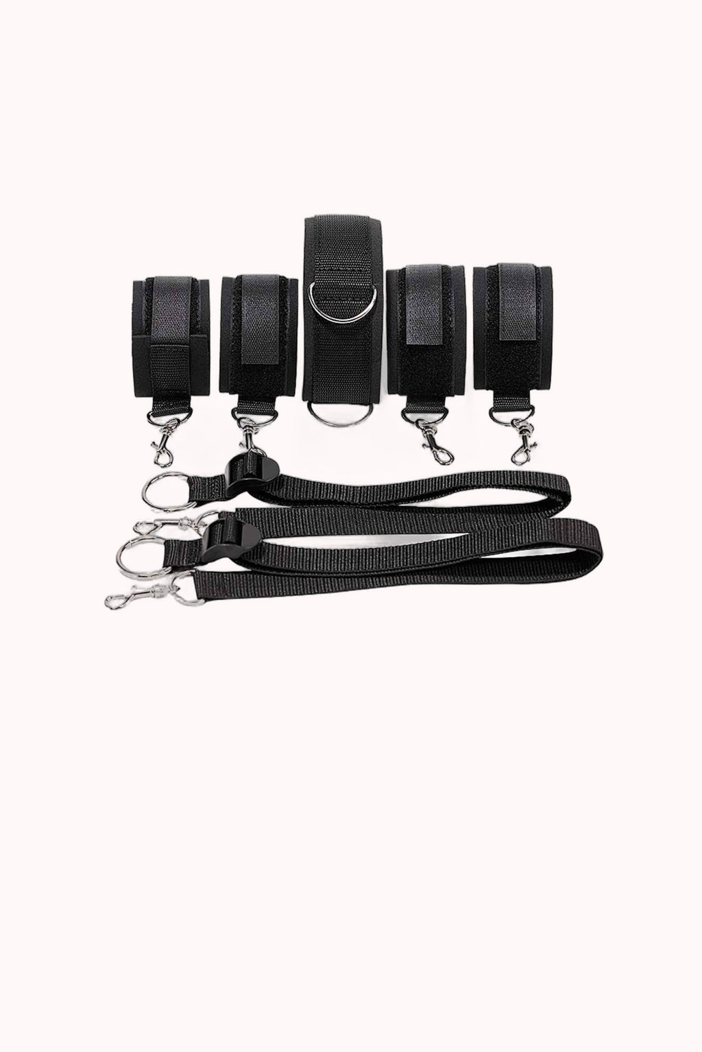 Kit Erótico Sub Bondage – Algema, Tornozeleira e Coleira – Doce Malícia