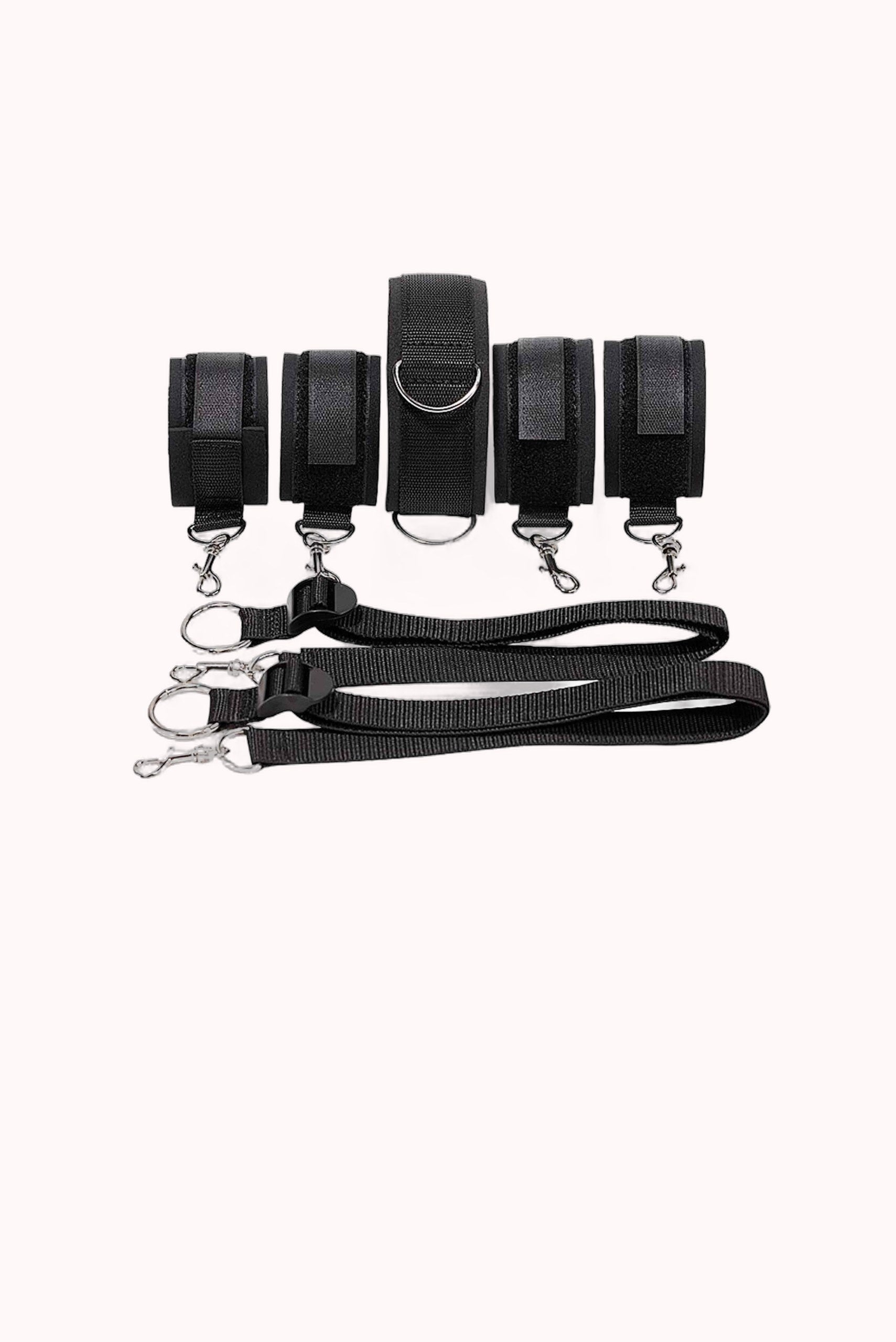Kit Erótico Sub Bondage – Algema, Tornozeleira e Coleira – Doce Malícia