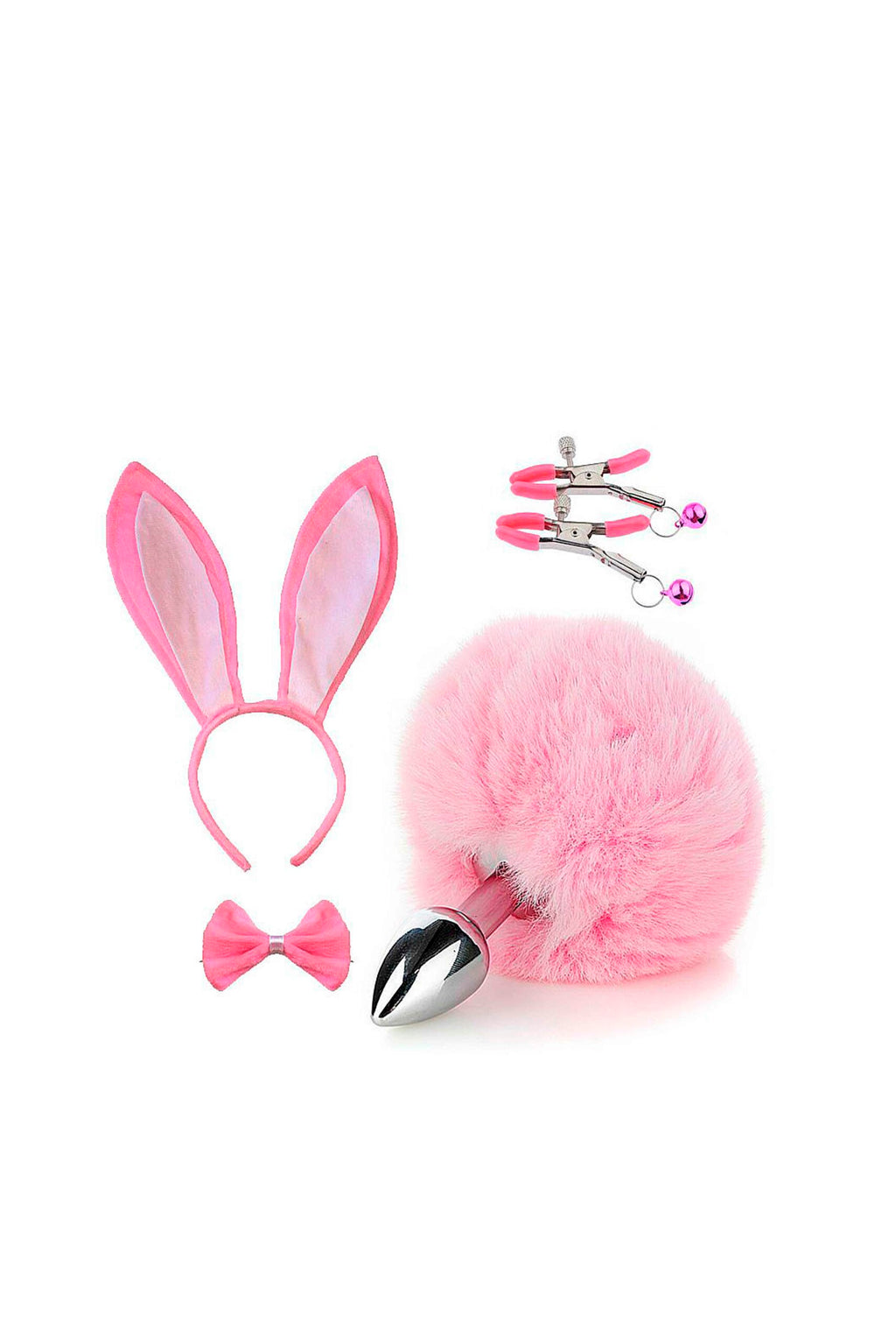 Kit Fetiche Coelho – Plug em rosa – Doce Malícia