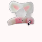 Kit Fetiche Raposa – Plug Anal com Rabo e Tiara – Doce Malícia