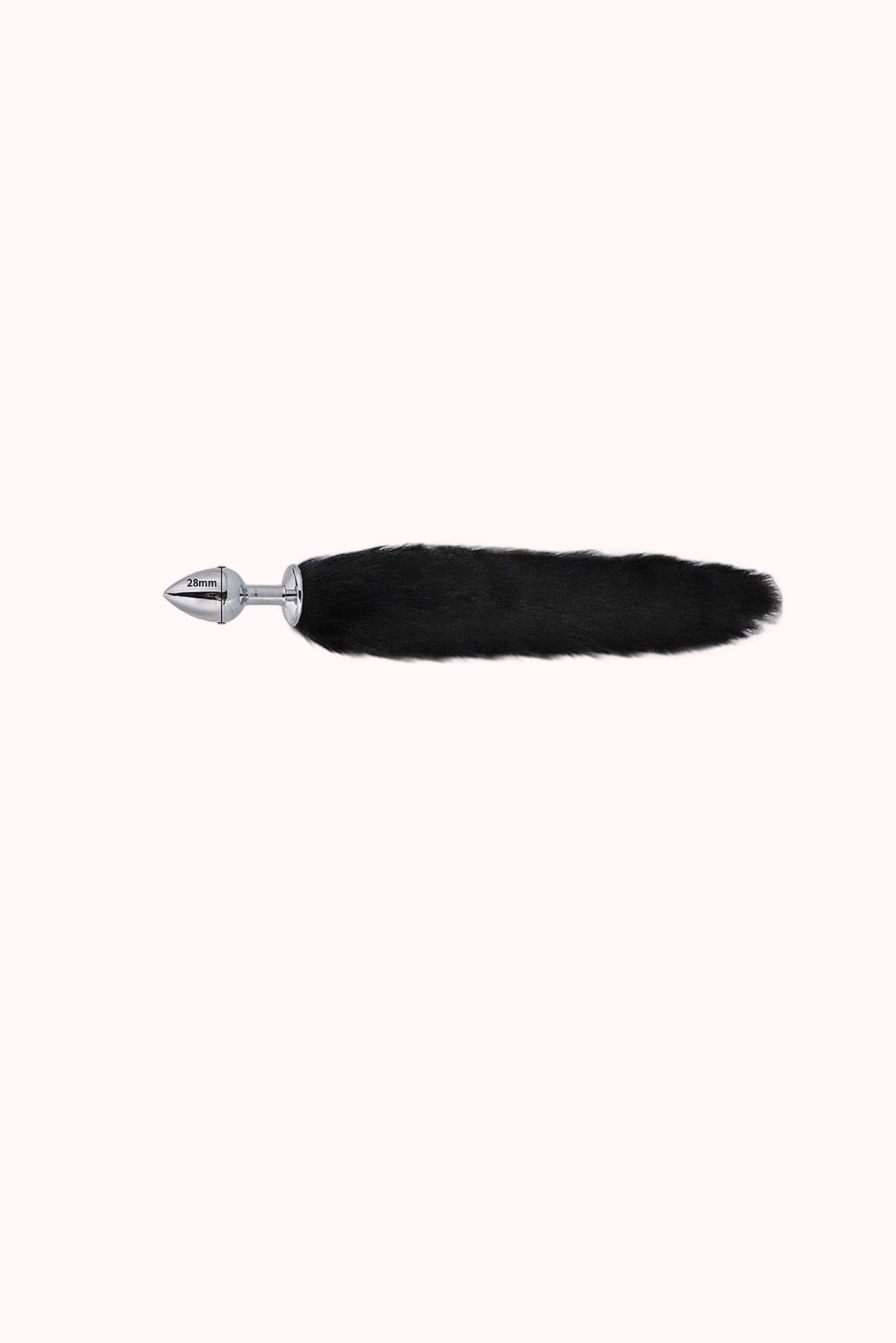 Kit Fetiche Raposa Sexy – Plug Anal com Rabo, Tiara, Grampos de Mamilos e Gargantilha com Máscara – Doce Malícia