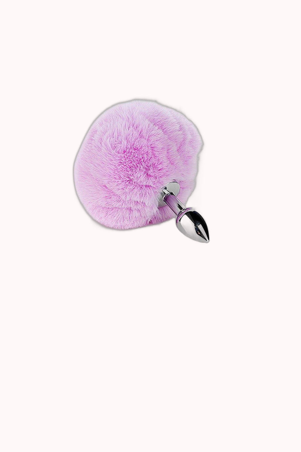 Kit Fetiche Pelúcia Lilás – Plug Anal, Tiara, Grampos de Mamilos em Metal e Gargantilha – Doce Malícia