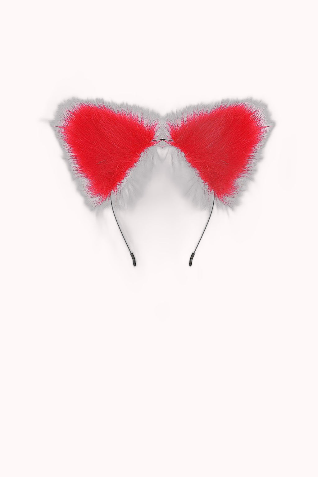 Kit Fetiche Pelúcia – Plug Anal em Silicone, Tiara, Grampos de Mamilos em Metal e Gargantilha – Doce Malícia