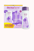 Kit Sabonete Líquido Íntimo Dermafeme Lavanda com 2 Unidades de 200ml – Doce Malícia