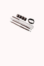 Kit Sado Erótico – Coleira, Algemas e Tornozeleira Interligadas – Doce Malícia
