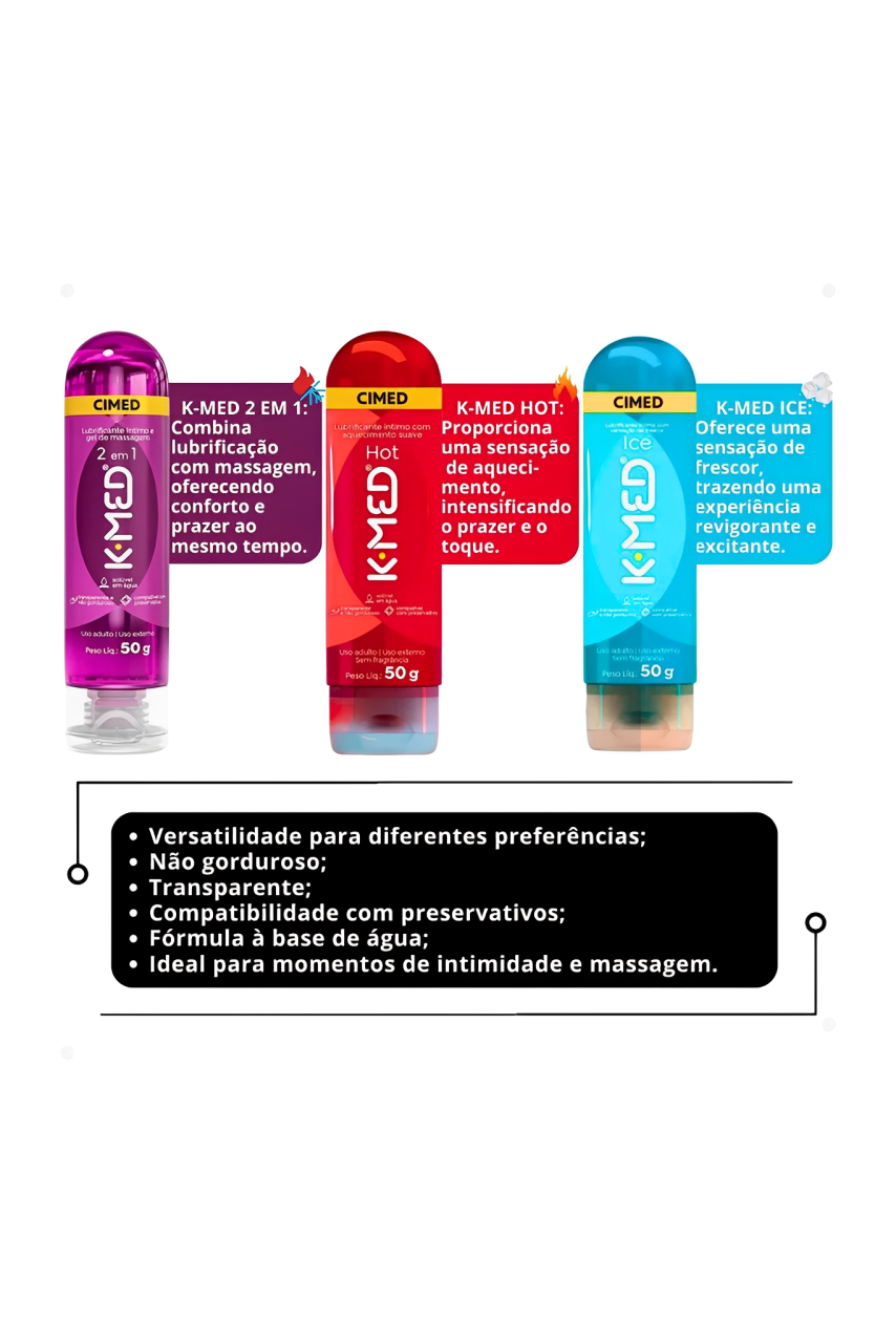 Kit K-Med Trio | Hot em Quantidade – Doce Malícia
