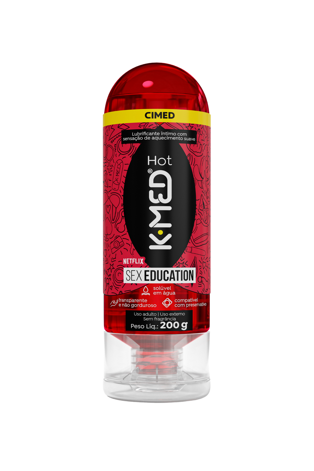 Lubrificante Íntimo K-Med Gel Hot em Quantidade – Doce Malícia