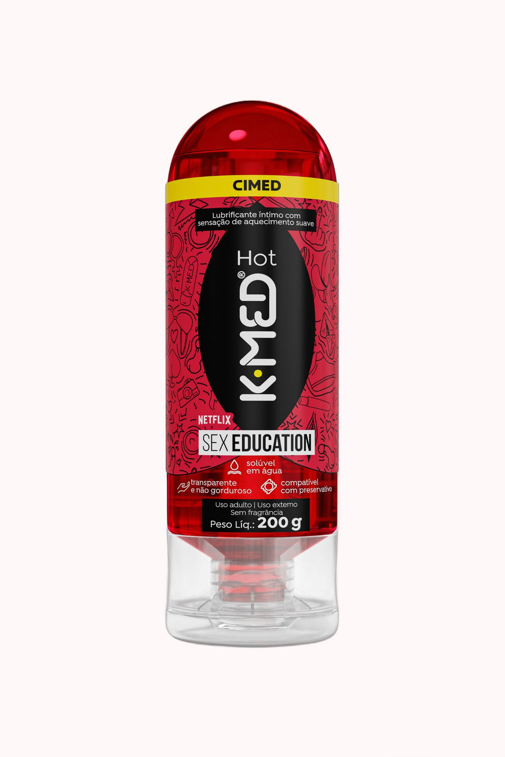 Lubrificante Íntimo K-Med Gel Hot – Netflix Sex Education 200g – Doce Malícia