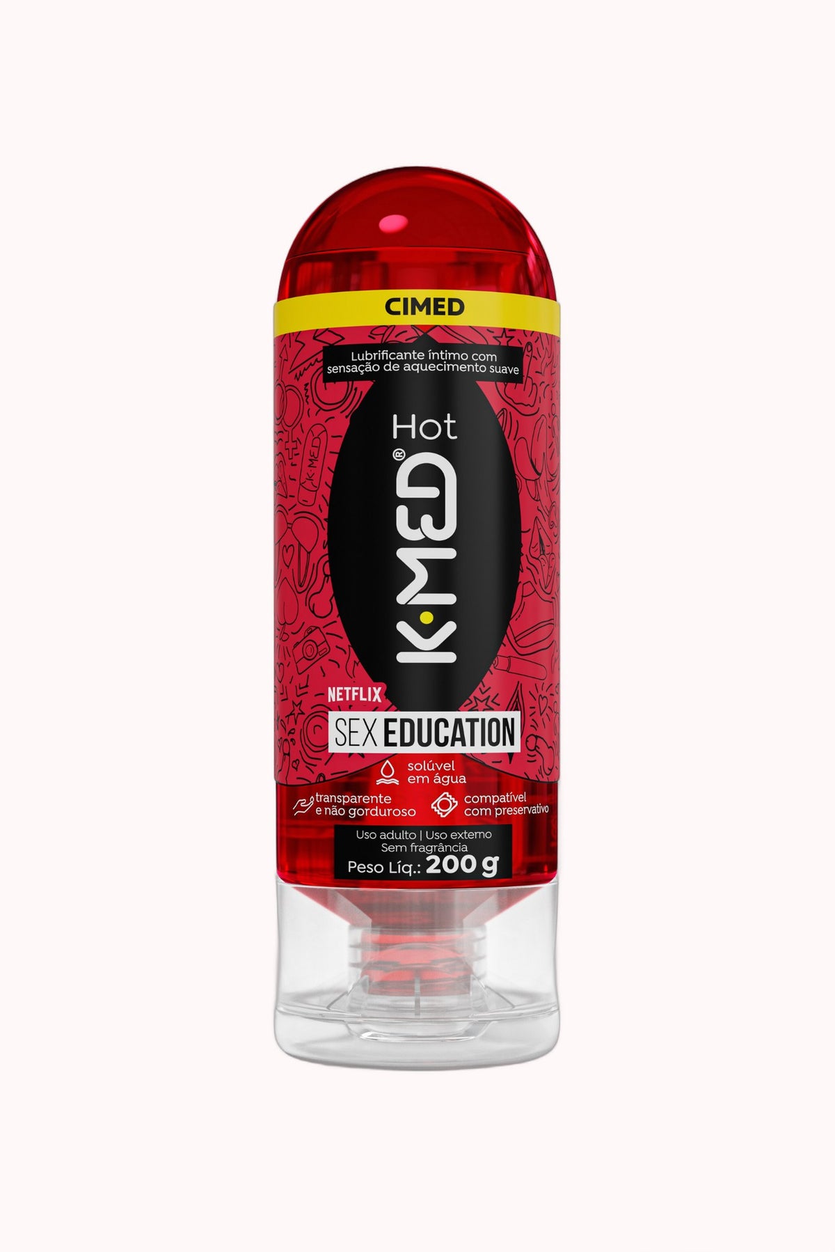 Lubrificante Íntimo K-Med Gel Hot – Netflix Sex Education 200g – Doce Malícia