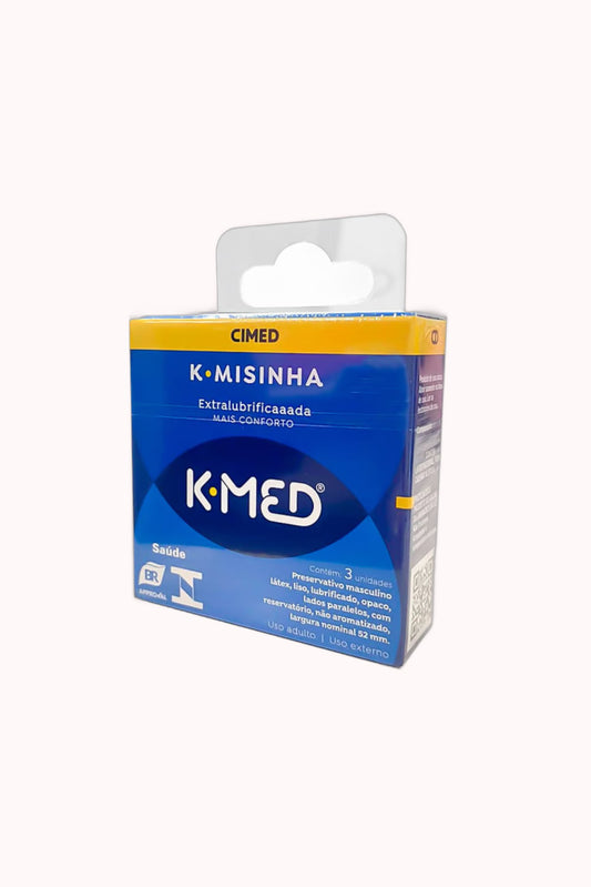 Preservativo K-Med K-Misinha Tradicional – 3 Unidades – Doce Malícia