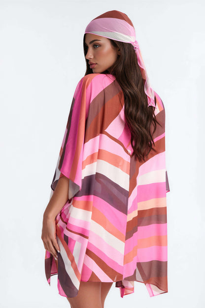 Lenço Feminino Estampado Curto Pink – Doce Malícia