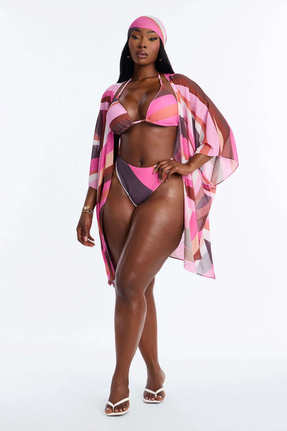 Lenço Feminino Estampado Curto Pink – Doce Malícia