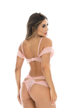 Lingerie em renda estilo Ciganinha em azul-Marinho – Doce Malícia