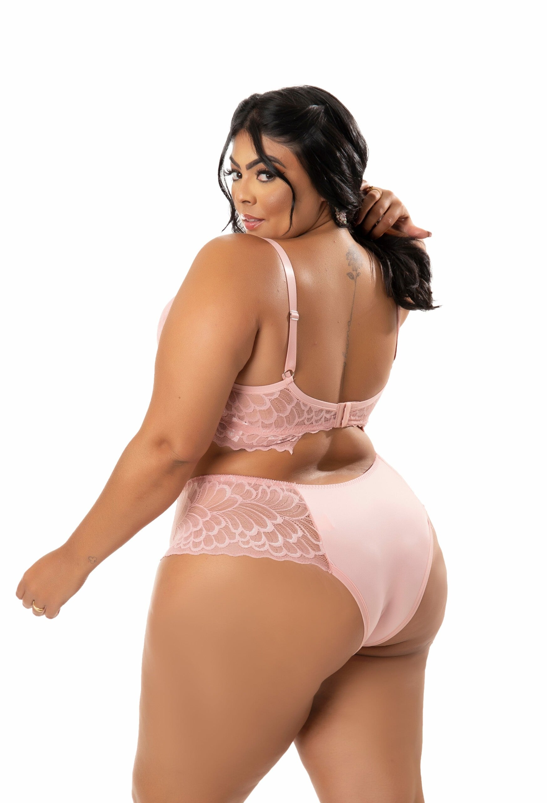 Lingerie Plus Size em Renda em azul – Doce Malícia