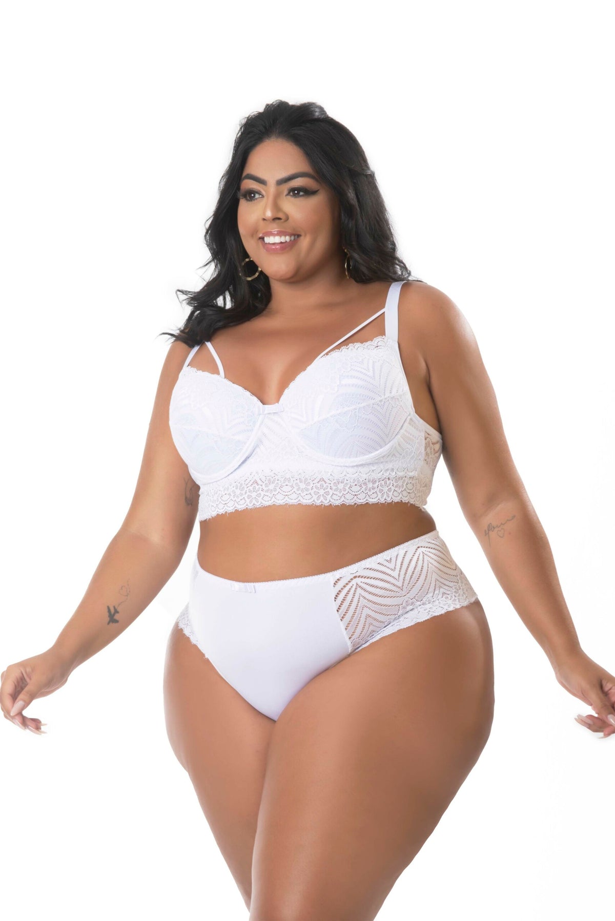 Lingerie Plus Size em Renda em azul – Doce Malícia
