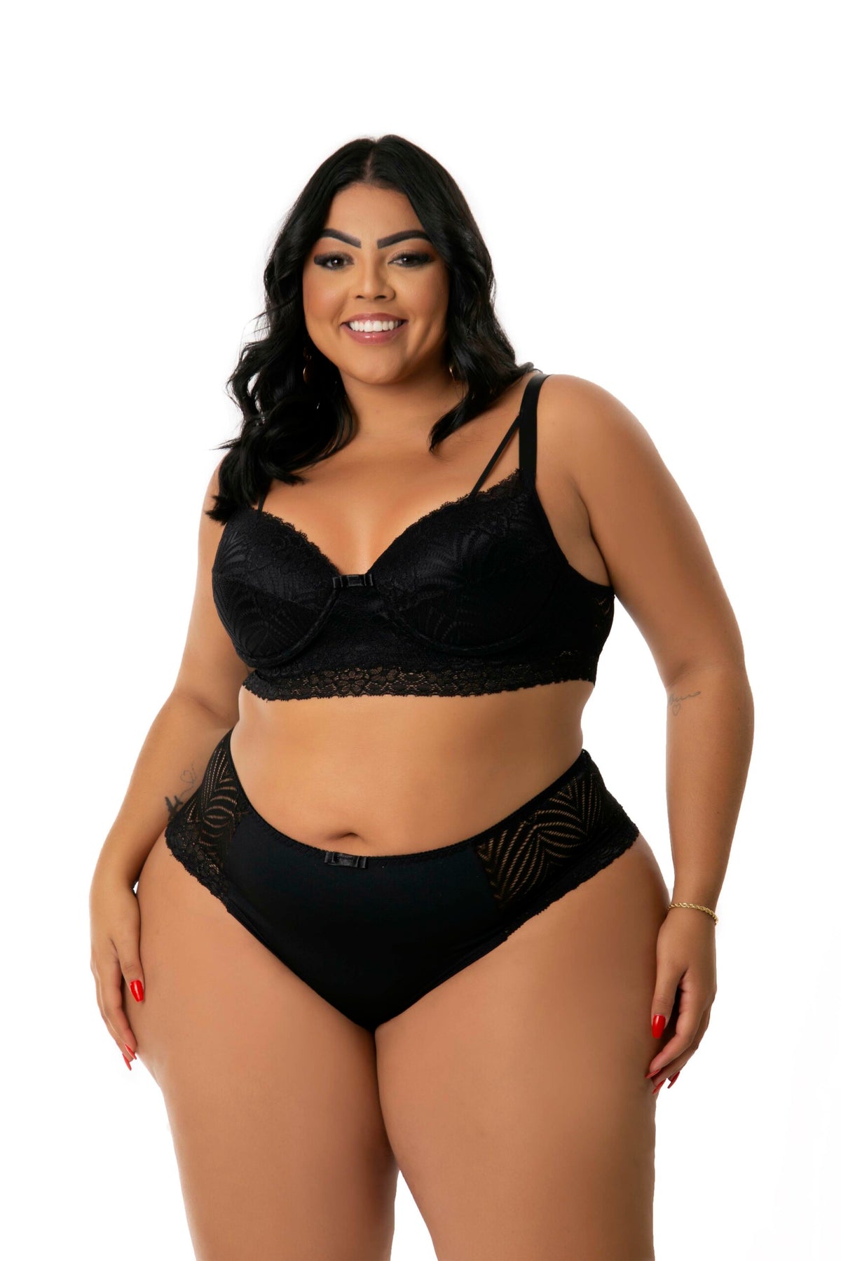 Lingerie Plus Size em Renda em azul – Doce Malícia