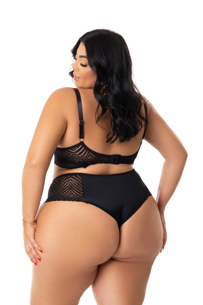 Lingerie Plus Size em Renda em azul – Doce Malícia