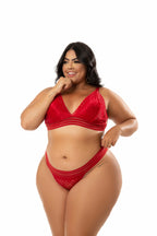 Lingerie sensual Plus Size em Branco – Doce Malícia